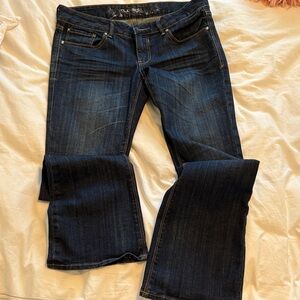 Express Women's Dark Blue Bootcut Jeans